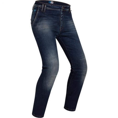 Jeans Moto PMJ Russel T-Stretch Bleu