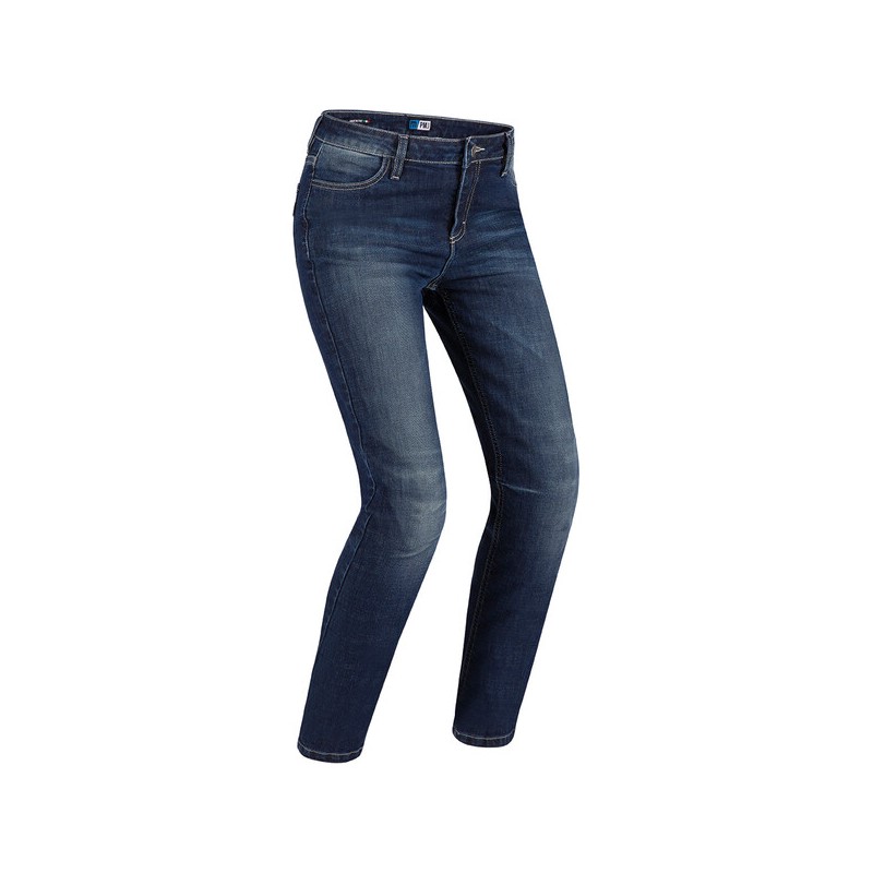 Jeans Moto PMJ NewRider Women T-Tex Bleu