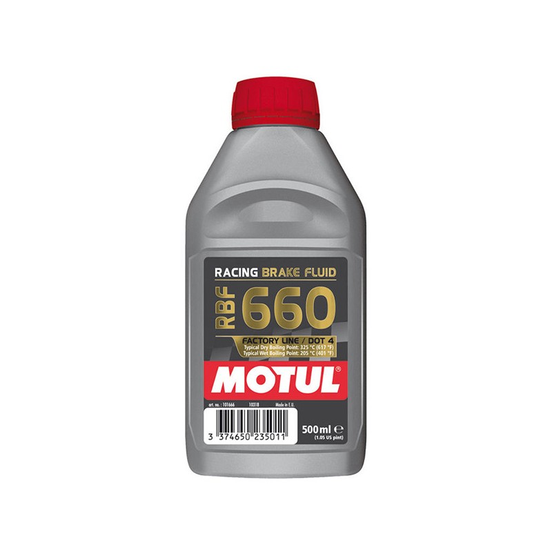 Liquide de frein MOTUL Racing RBF 666 Factory Line / Dot 4