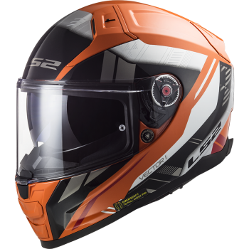 Casque LS2 FF811 Vector II HPFC Stylus Orange Fluo Noir 22.06