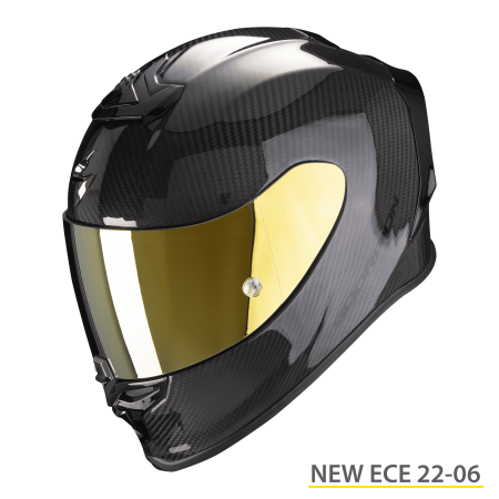 Casque Scorpion EXO-R1 Evo Carbon Air Solid Noir Brillant