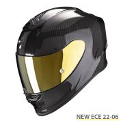 Casque Scorpion EXO-R1 Evo Carbon Air Solid Noir Brillant