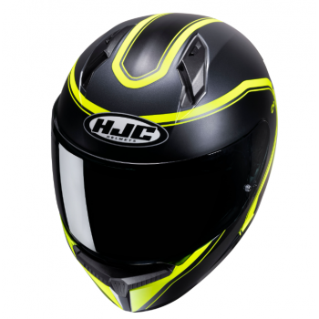 Casque HJC C10 Elie MC3HSF Noir Mat Jaune