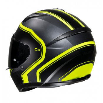 Casque HJC C10 Elie MC3HSF Noir Mat Jaune