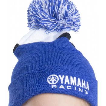 Bonnet Yamaha à Pompon enfant bleu