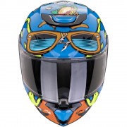 Casque  moto integral Enfant Scorpion Exo-JNR Air FUN Bleu Orange