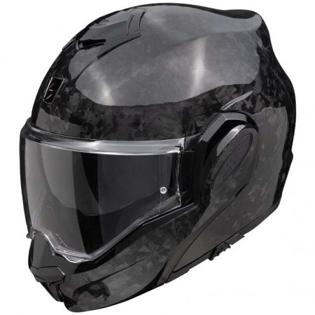 Casque Moto Modulable Scorpion Exo-Tech Evo Onyx Carbon