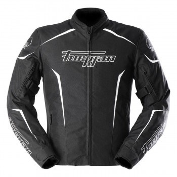 Blouson Moto Furygan Yori Noir Blanc Blanc