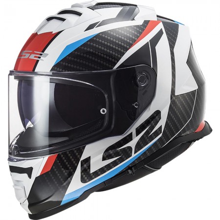 Casque moto integral  LS2 FF800 Storm 2 Racer Rouge Bleu