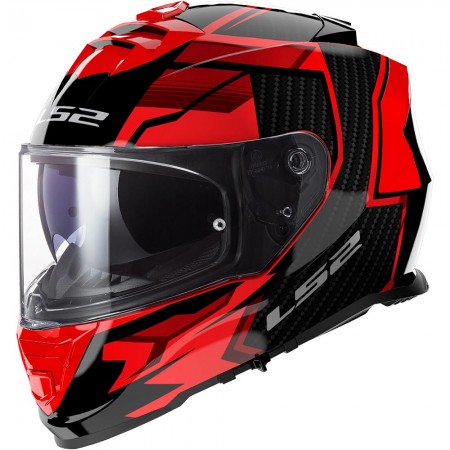 Casque Moto Integral LS2 FF800 Storm 2 Tracker Noir Rouge