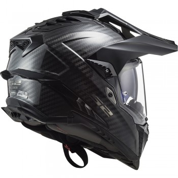 Casque moto integral LS2 MX701 C Explorer Carbon Brillant