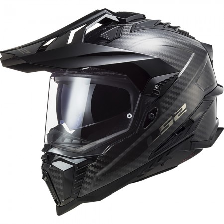 Casque moto integral LS2 MX701 C Explorer Carbon Brillant