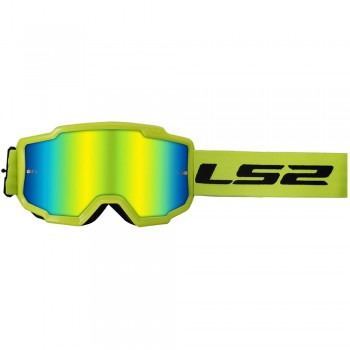 Masque moto cross LS2 Charger Jaune fluo