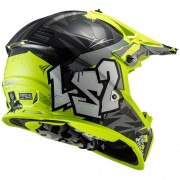 casque moto cross enfant ls2 MX437 Fast Evo 2 Mini jaune