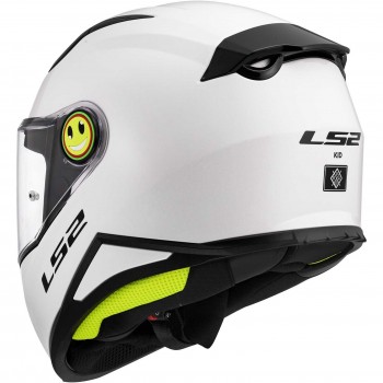 Casque moto Enfant LS2 FF812 Kid Solid Blanc