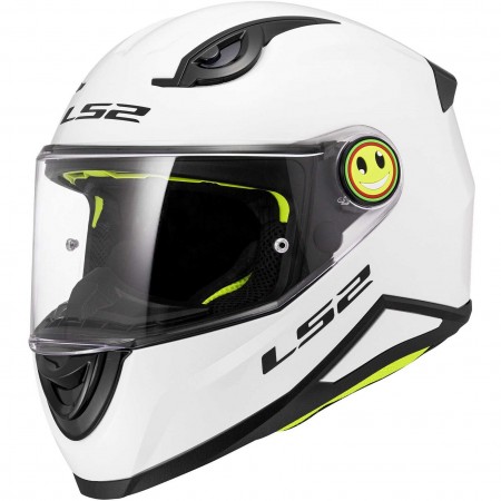 Casque moto Enfant LS2 FF812 Kid Solid Blanc