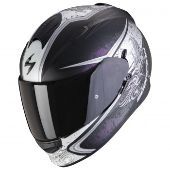 Casque moto intégral Scorpion EXO-491 Run Noir Caméléon Brillant