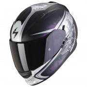 Casque moto intégral Scorpion EXO-491 Run Noir Caméléon Brillant