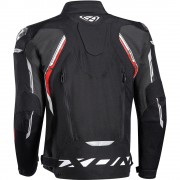 Blouson Moto Textile Ixon Blaster Noir Blanc Rouge