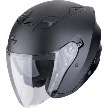 Casque Moto Jet Scorpion Exo-Z1 Solid Noir Perle Mat