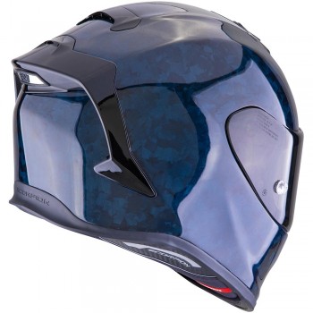 Casque Moto Integral Scorpion EXO-R1 Evo Carbon Air Onyx bleu