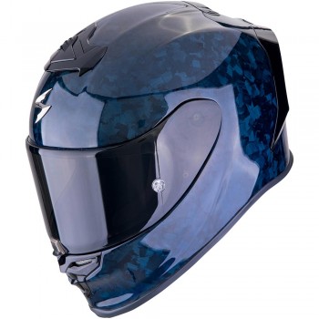 Casque Moto Integral Scorpion EXO-R1 Evo Carbon Air Onyx bleu