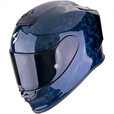 Casque Moto Integral Scorpion EXO-R1 Evo Carbon Air Onyx bleu