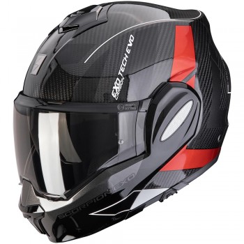 Scorpion moto modulable Exo-Tech Evo Carbon CAD Noir Rouge