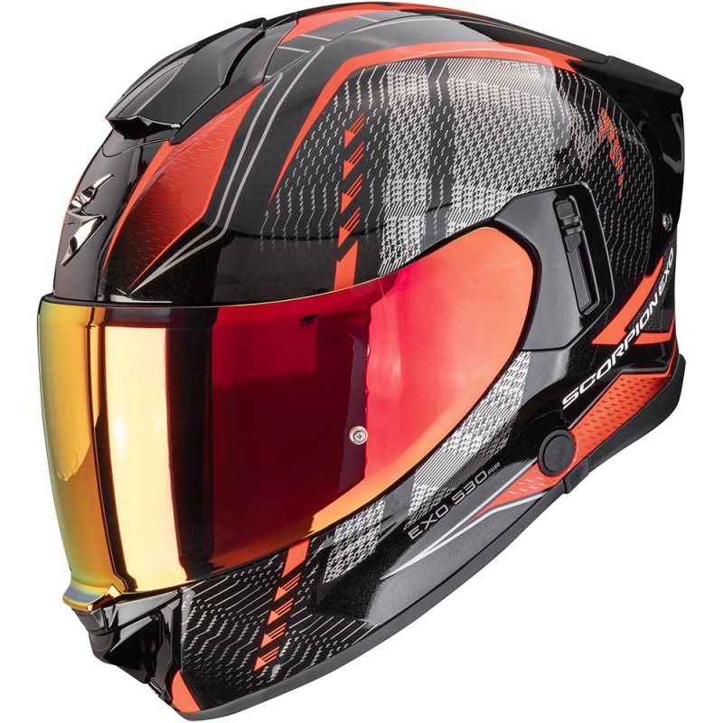 Casque Scorpion EXO-530 Air Theras Noir Rouge