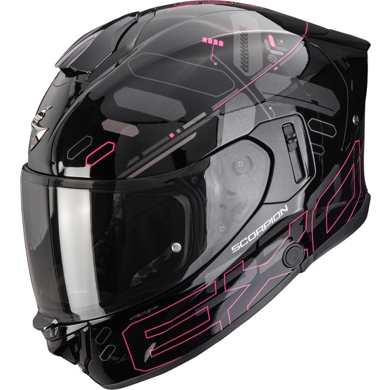 Casque moto Scorpion EXO-530 Air Fond Noir Rose