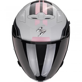 Casque moto jet Scorpion EXO-230 Hipe Gris Rose