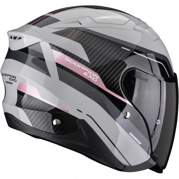 Casque moto jet Scorpion EXO-230 Hipe Gris Rose